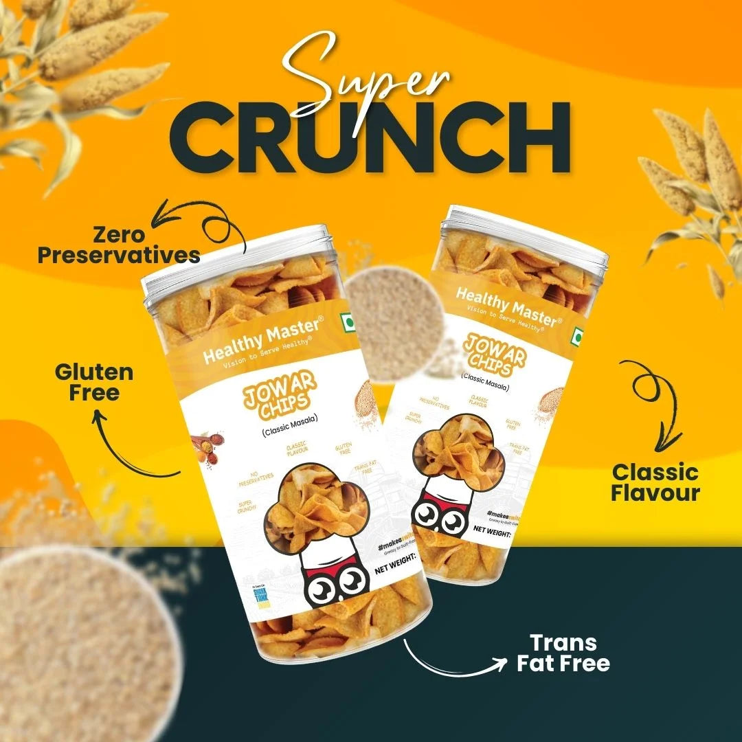 Jowar Chips - Light and Crispy (Classic Masala)