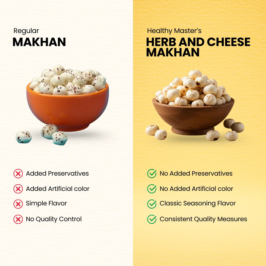 Crispy Fox Nuts (Makhana) - Herbs & Cheese Flavour