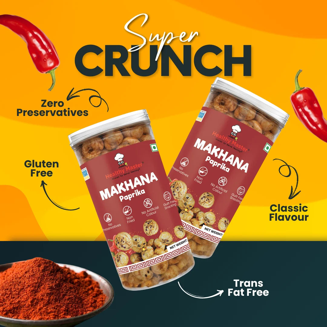 Crispy Fox Nuts (Makhana) - Peprika Flavour