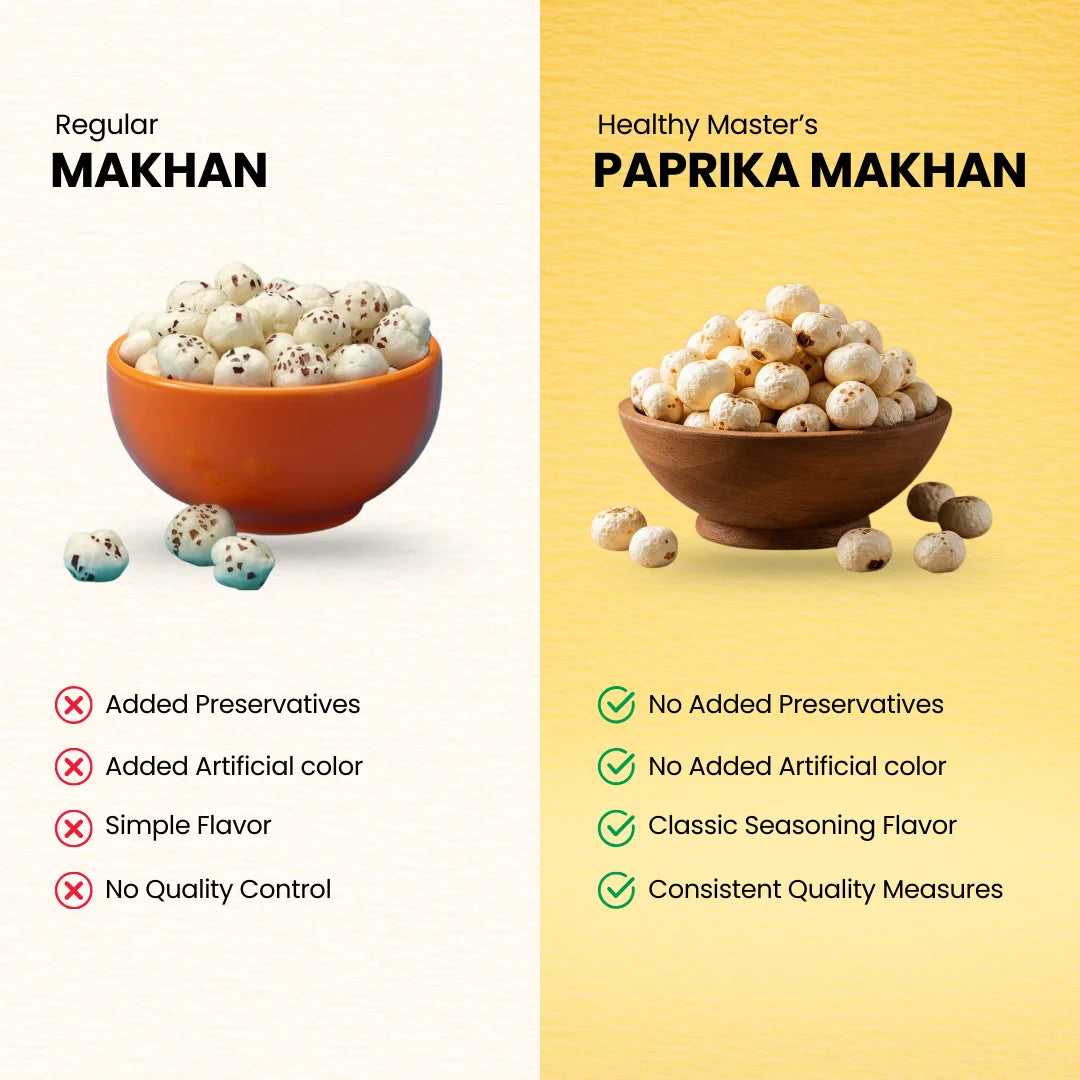 Crispy Fox Nuts (Makhana) - Peprika Flavour