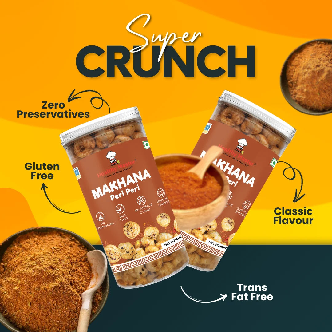 Crispy Fox Nuts (Makhana) - Peri Peri Flavour