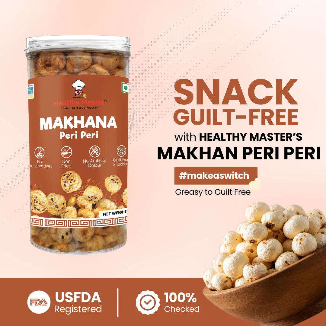 Crispy Fox Nuts (Makhana) - Peri Peri Flavour