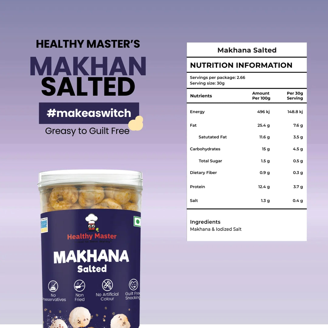 Crispy Fox Nuts (Makhana) - Salted Flavour