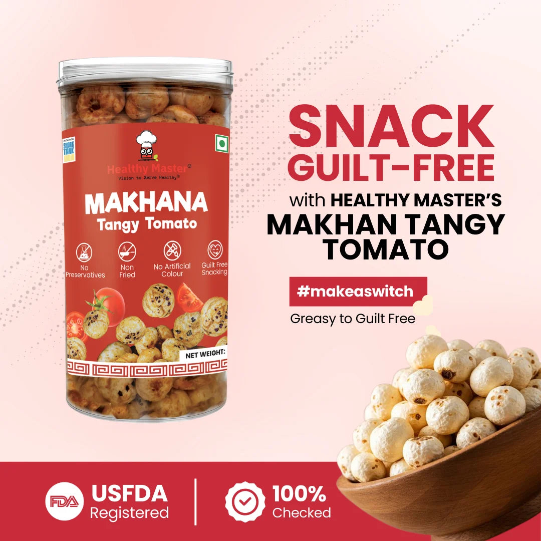 Crispy Fox Nuts (Makhana) - Tangy Tomato Flavour