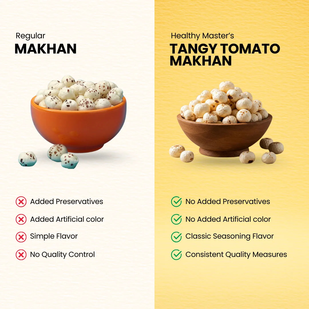 Crispy Fox Nuts (Makhana) - Tangy Tomato Flavour