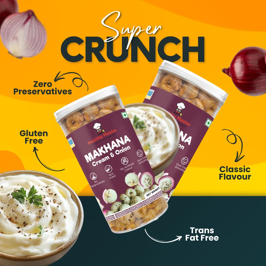 Crispy Fox Nuts (Makhana) - Cream and Onion