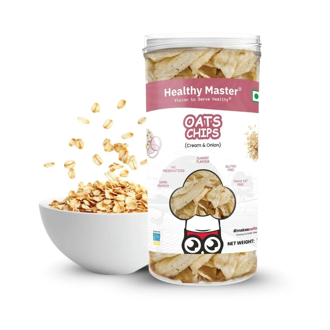 Oats Chips - Light and Crispy (Cream and Onion)