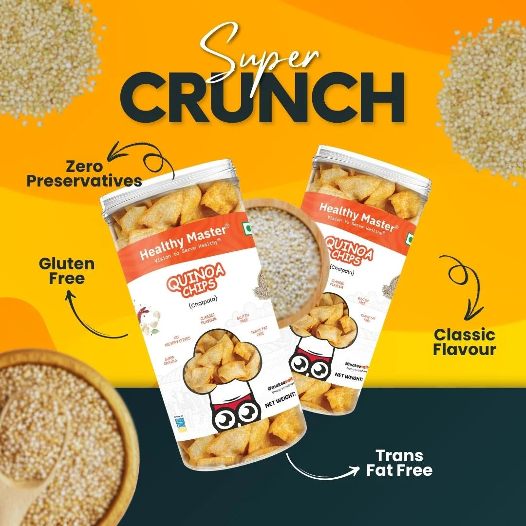 Quinoa Chips - Light and Crispy (Peri-Peri)