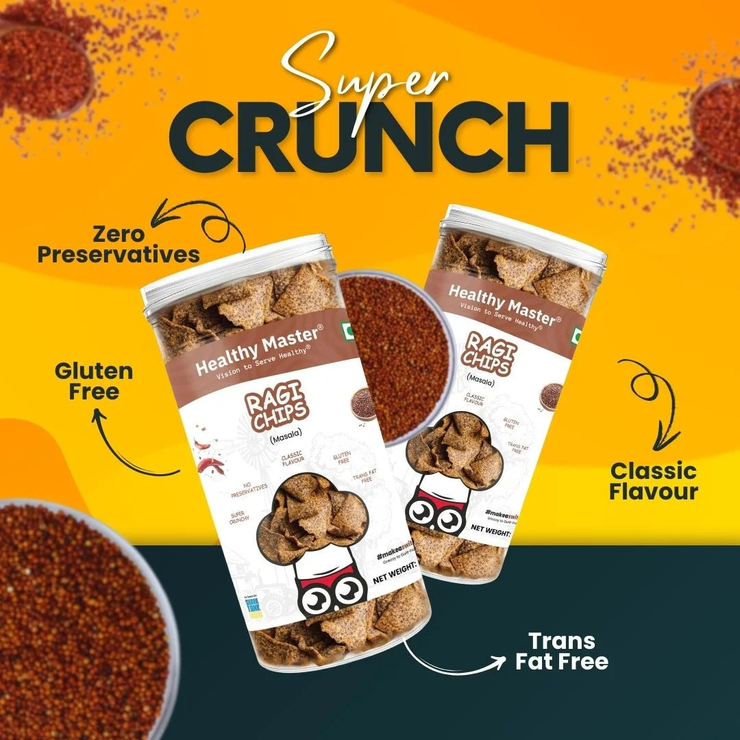Ragi Chips - Light and Crispy (Traditional Spice)